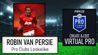 FIFA 22 Robin Van Persie 2013 Pro Clubs [upl. by Sukhum]