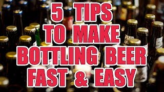 5 TIPS to make BOTTLING your BEER FAST amp EASY  Home Brew [upl. by Cecil542]