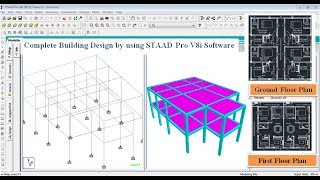 STAAD PRO Beginners Tutorial  Complete Project in STAAD PRO [upl. by Aisya]