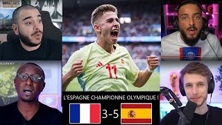 LES REACTIONS APRES LE DOUBLE DE FIRMINE LOPEZ EN FINALE DES JO CONTRE LA FRANCE [upl. by Tallia]