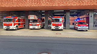 GONG und DURCHSAGE BF Nürnberg Wache 1  Zug Alarm Berufsfeuerwehr Nürnberg [upl. by Sucul893]