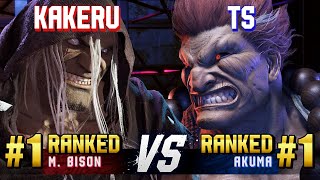 SF6 ▰ KAKERU 1 Ranked MBison vs TS 1 Ranked Akuma ▰ High Level Gameplay [upl. by Oly]