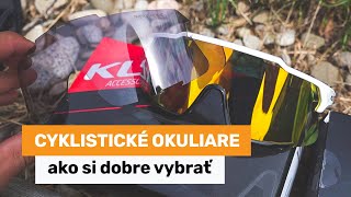 Cyklistické okuliare  ako si dobre vybrať [upl. by Debo]