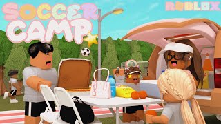 Afternoon Summer Soccer Camp ROUTINE CARPOOL Roblox Bloxburg Roleplay [upl. by Boeke77]