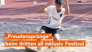 „Freudensprünge” zum Auftakt des dritten all inklusiv Festivals [upl. by Flieger]