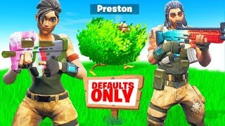 SNEAKING into a DEFAULT ONLY Fortnite Server [upl. by Nivri]