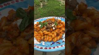 CREAMY RED PEPPER PASTA featuring Fresh Gemelli Pasta and Sweet Italian Pork Link Sausage [upl. by Recnal440]