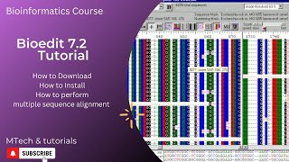 Bioedit tutorial for beginners  Multiple sequence alignment  Bioinformatics [upl. by Nojram]