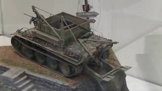 『オール・イン・ザ・BOX Bergepanzer』：情景師アラーキーの凄い！超精密ジオラマ展in第56回全日本模型ホビーショー2016 [upl. by Chalmer]