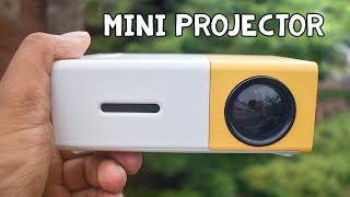 Cheap Pocket Projector for Fun  Mini LED Projector Review amp Demo YG300 [upl. by Diaz362]