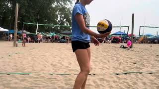 OVA championships 15U pool play Hannah in the blue shirt [upl. by Aneleasor]