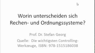 Wie unterscheiden sich Rechensysteme und Ordnungssysteme Kennzahlensysteme [upl. by Ludlow]