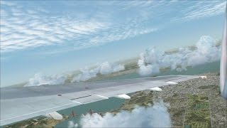 FSX  B727200RE Super 27  2x JT8D217 amp 1x JT8D17 engine sounds  wing views [upl. by Combe797]