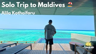 My First Solo Trip to Maldives 🏖️  The Best Beach Destination  Overwater Villa Alila Kothaifaru [upl. by Cristionna848]