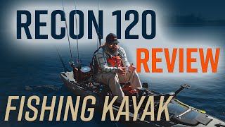 Wilderness Systems Recon 120 HD Review  Pedal drive fishing kayak [upl. by Aisauqal]