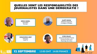 Webinaire Quelles sont les responsabilités des journalistes dans une démocratie [upl. by Inoek495]