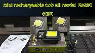 mini rechargeable cob light troch light business art design cob trochlight pakistan india [upl. by Eiclek53]