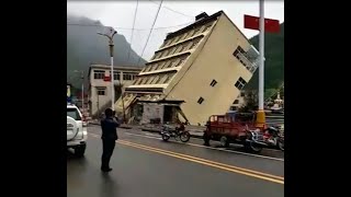 VIDEO Floods In Tibet Wash Away Building [upl. by Ajnotal]