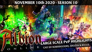 ⚔️ Albion Online  Large Scale PvP Highlights  November 10th  Cast by Robinhoodrs Shozen amp Bogul [upl. by Toile]