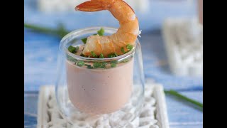 Recette de verrines crevettes [upl. by Kenny]