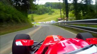 Onboard with David Hauser Dallara GP2  Course de côte de St Ursanne  Les Rangiers 2013 [upl. by Winchell]