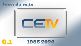 Atualização de Raridade 01 Cronologia Vinhetas do CETV de 1986 2024 [upl. by Jariah]