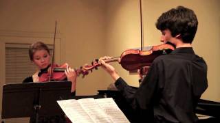 Shostakovich Five Pieces for Two Violins  Dana Johnson Giancarlo Latta [upl. by Gusty556]