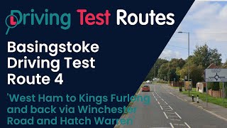 Basingstoke Driving Test Route 4 [upl. by Thury547]