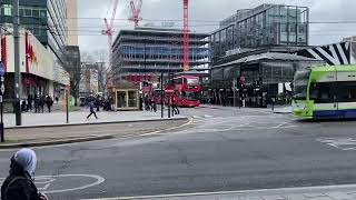 Storm Eunice blowing East Croydon [upl. by Janenna]