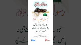 hadees sharif  hadees mobarak hadeesinurdu youtubeshorts fyp viralvideo shortvideo shorts [upl. by Netniuq849]