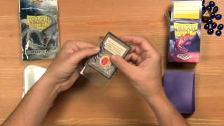 How to Double Sleeve Your Cards  Dragon Shield [upl. by Ynohtona]