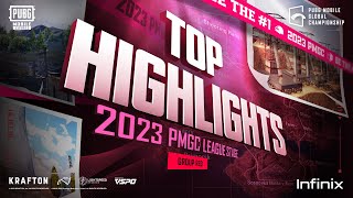 TOP HIGHLIGHTS  2023 PMGC LEAGUE GROUP RED  PUBG MOBILE ESPORTS [upl. by Nachison]