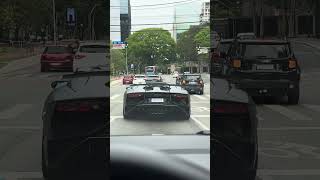 Lamborghini Aventador SV Acelerando pela ruas de São Paulo ￼ [upl. by Trip]