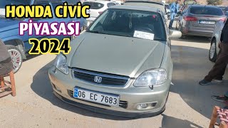 2 EL HONDA CİVİC FİYATLARI VE PİYASASI  2024  Sahibinden Honda Civic FD6 FB7 ve İes Kasa [upl. by Idola622]