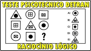 10 QUESTÕESTESTE PSICOTÉCNICO DO DETRAN  PRIMEIRA CNH [upl. by Aelak]