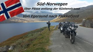 Südnorwegen Küstenstrasse von Egersund nach Flekkefjord mit dem Motorrad [upl. by Buschi]