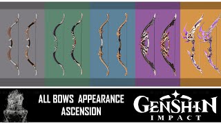 Genshin Impact  All Bows Appearances  Weapon Ascension Patch 23 [upl. by Leisha627]