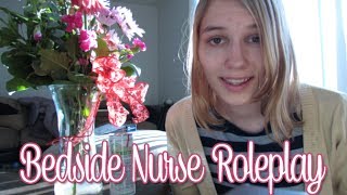 BINAURAL ASMR Bedside Nurse Roleplay softly spoken paper sounds etc [upl. by Heddi880]