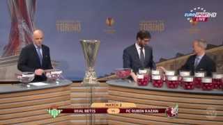 UEFA Europa League Draw  20132014  Avrupa Ligi Eşleşmeleri [upl. by Reiche589]