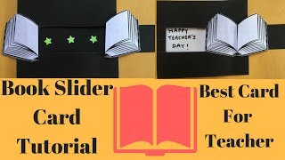 Slider Card Tutorial  Card For Favorite Teacher  How to Make Slider Card [upl. by Janeta]