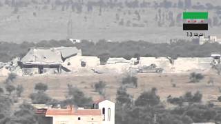 BGM71 TOW direct hit on SAA T62 by AlForqat 13 [upl. by Drape658]