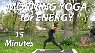 15 Minute Morning Yoga Practice for Energy 🌅 Quick Yoga Workout Get Ready for the Day [upl. by Westley57]