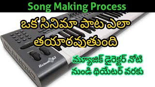 ఒక సినిమా పాట ఎలా తయారవుతుంది  Movie Song Making Process  Composing song [upl. by Erdua]