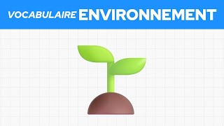 Les vocabulaire anglais de lenvironnement 🌱 [upl. by Ecnaiva]