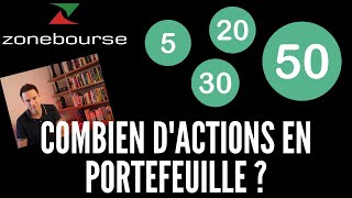 Combien dactions en portefeuille [upl. by Acinomaj]