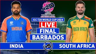 ICC T20 World Cup 2024 Live India vs South Africa Final Live  IND vs SA Live Scores amp Commentary [upl. by Cnahc9]