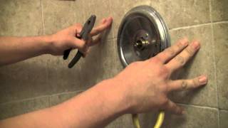 How to Repair a Moen Shower Faucet StepbyStep [upl. by Ahtikal]