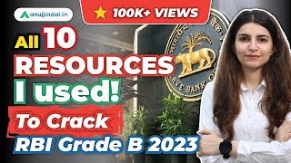 Sources Used by RBI Grade B Topper Karnima Maam  RBI Grade B 2024 Preparation Strategy  RBI 2024 [upl. by Bernardi13]