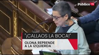 Macarena Olona manda callar a la bancada de la izquierda [upl. by Aiciled972]