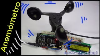 Usa un Anemómetro para Medir la Velocidad del Viento con arduino REVIEW [upl. by Hylton]